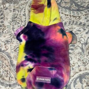 Spark Paws Medium Tie-Dye Dog Hoodie